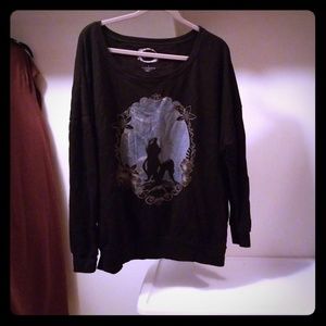 Little Mermaid Wide Neck Sweater